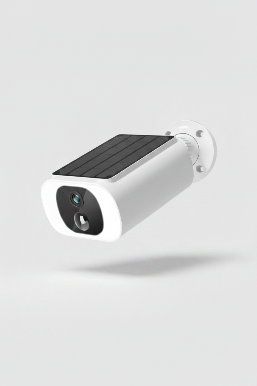 Caméra de Surveillance Solaire 360°